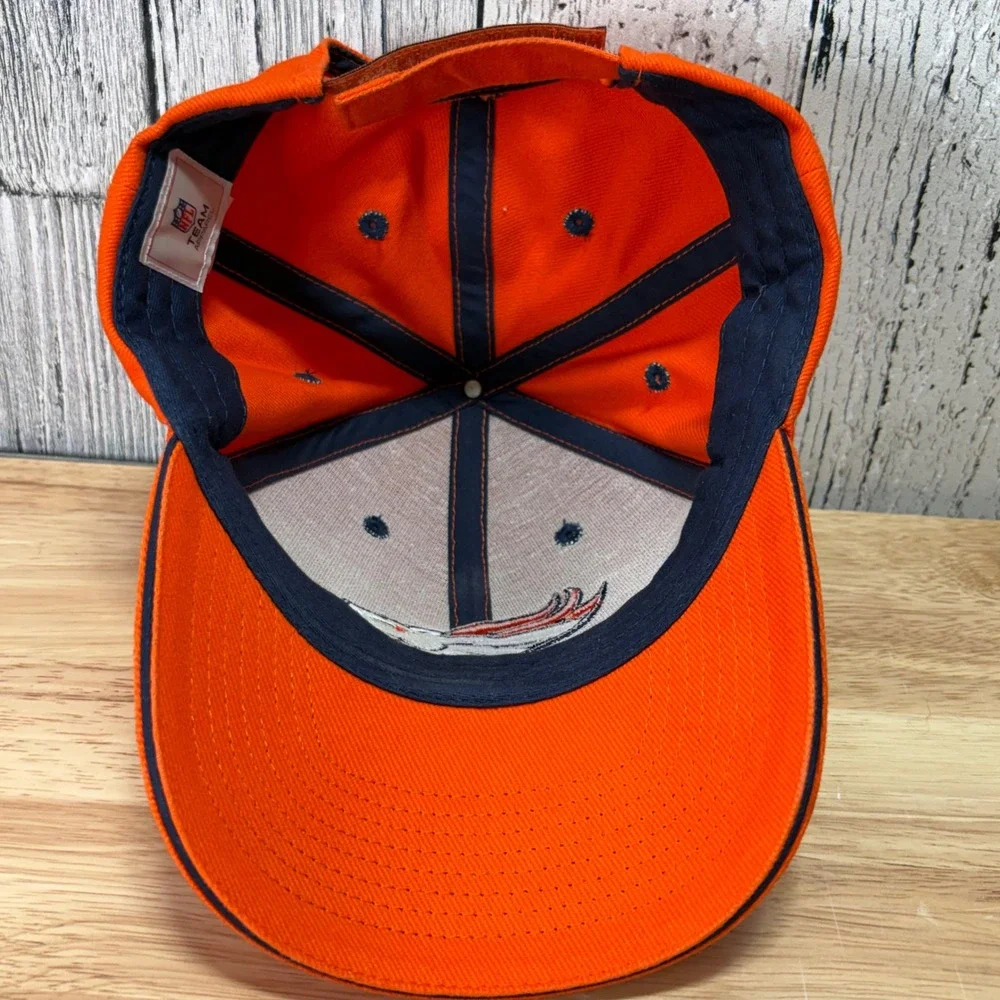 NFL Team Apparel Denver Broncos Hat Mens Orange Adjustable Baseball Cap‎ Cotton